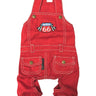 Parisian Pet Route 66 Jumpsuit for Dogs and Cats, Fashionable Pet Jumpsuit for Parties, Red
