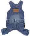 Parisian Pet Denim Overalls-Blue
