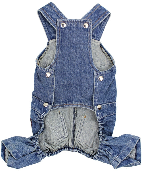 Parisian Pet Denim Overalls  Durable and Trendy Pet Overalls for Dogs & Cats-Blue