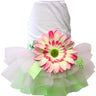 Parisian Pet Sunflower Dress for Dogs and Cats, Designer Sleeveless, Summer Pet Apparel, Green