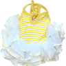 Parisian Pet Ballerina Dress for Dogs and Cats, Comfortable Sleeveless, Yellow with White Stripes