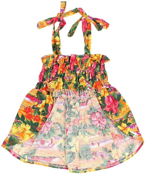 Parisian Pet Hawaiian Dress Dog & Cat Shirt  Island-Themed Vacation Pet Apparel  Orange
