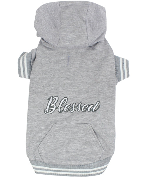Parisian Pet Blessed Hoodie in Gray