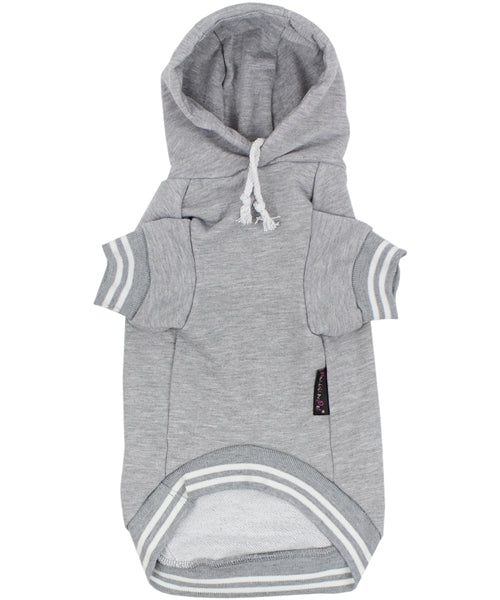 Parisian Pet Blessed Hoodie in Gray - Trendy Pet Hoodie for Dogs & Cats, Perfect for Fall & Winter