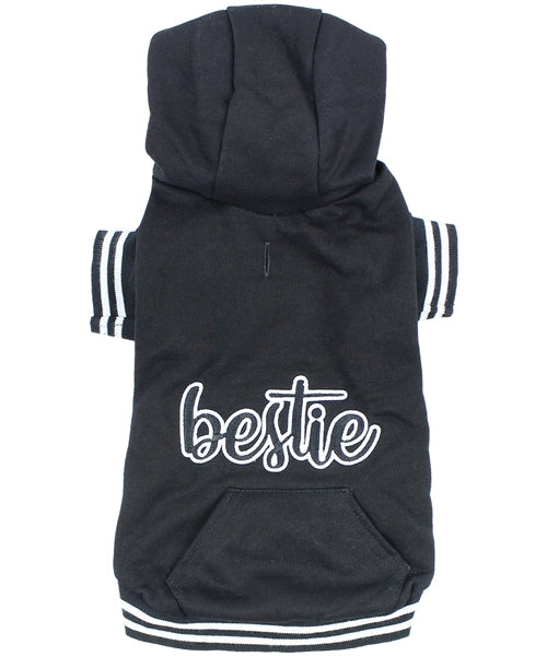 Parisian Pet Bestie Hoodie in Black
