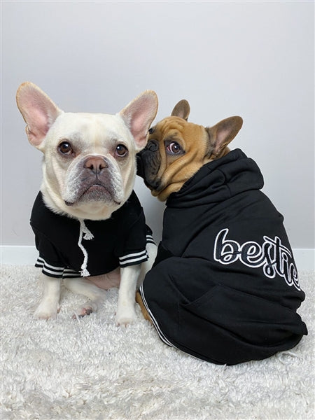 Parisian Pet Bestie Hoodie in Black - Trendy Pet Hoodie for Dogs & Cats, Perfect for Fall & Winter-Valentines Day