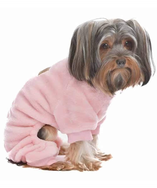 Parisian Pet Velour Pajama Blush for Dogs & Cats, Soft Pet Sleepwear, Luxury Dog Pajamas, Blush Pink-Valentines Day