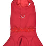 Parisian Pet Satin Embellished Dress for Dogs and Cats, Designer Holiday Apparel, Red-Valentines Day
