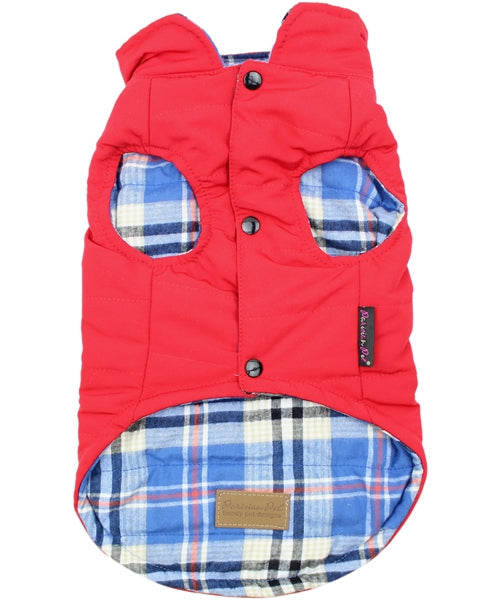 Parisian Pet Plaid Reversible Jacket