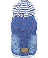 Parisian Pet Denim Striped Hoodie