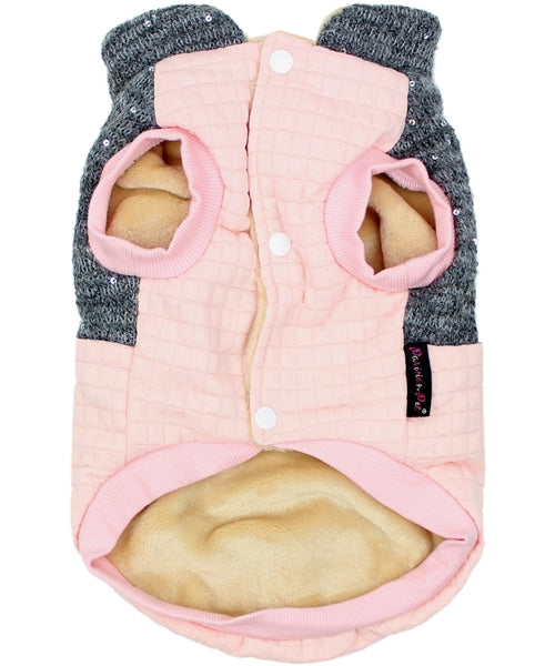 Parisian Pet Fancy Flower Quilted Jacket