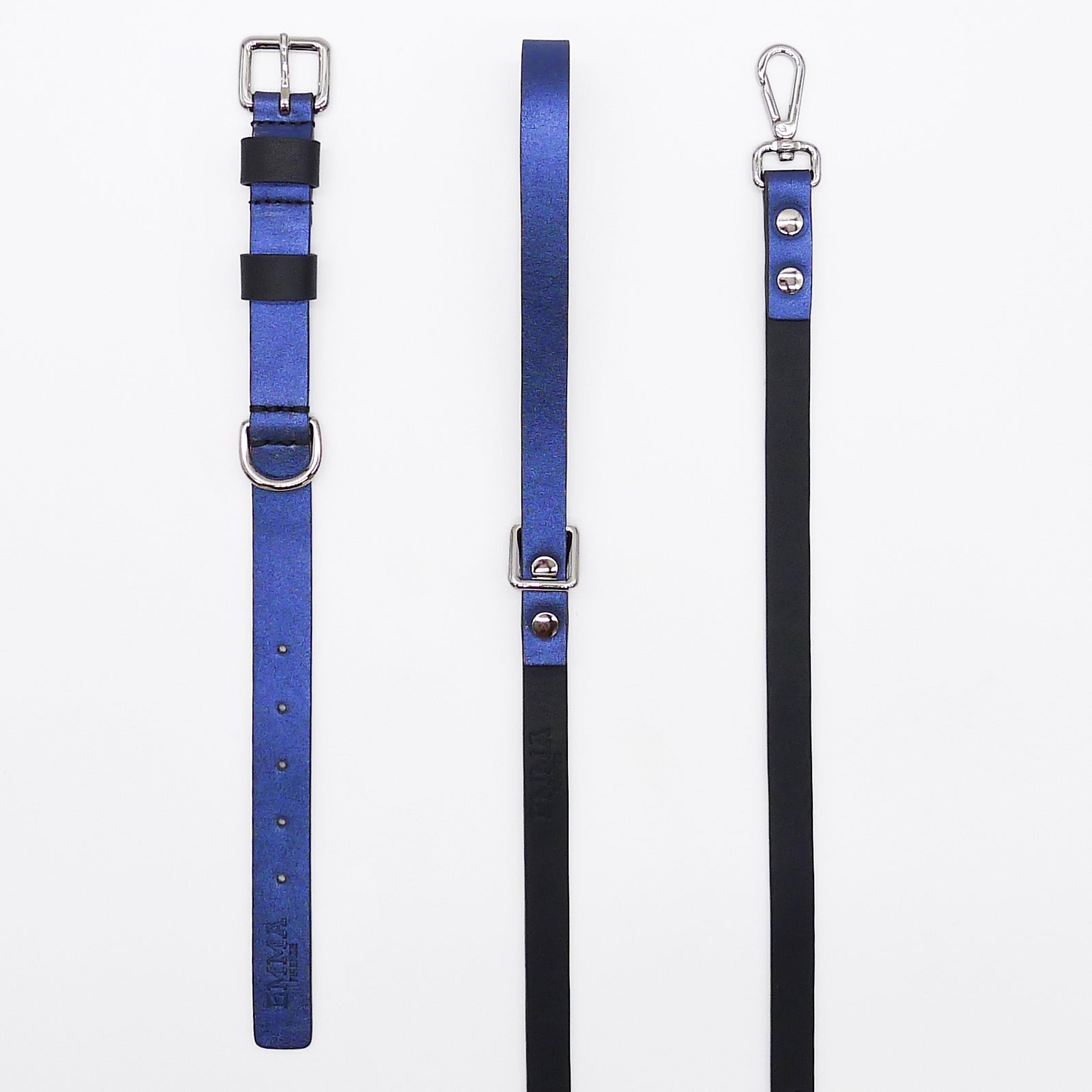 Metallic Blue-Leash
