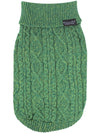 Parisian Pet Cable Knit Sweater-Green
