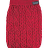 Parisian Pet Cable Knit Sweater - Warm & Stylish Pet Sweater in Red for Dogs & Cats-Valentines Day