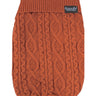 Parisian Pet Cable Knit Sweater - Warm & Stylish Pet Sweater in Terracotta for Dogs & Cats