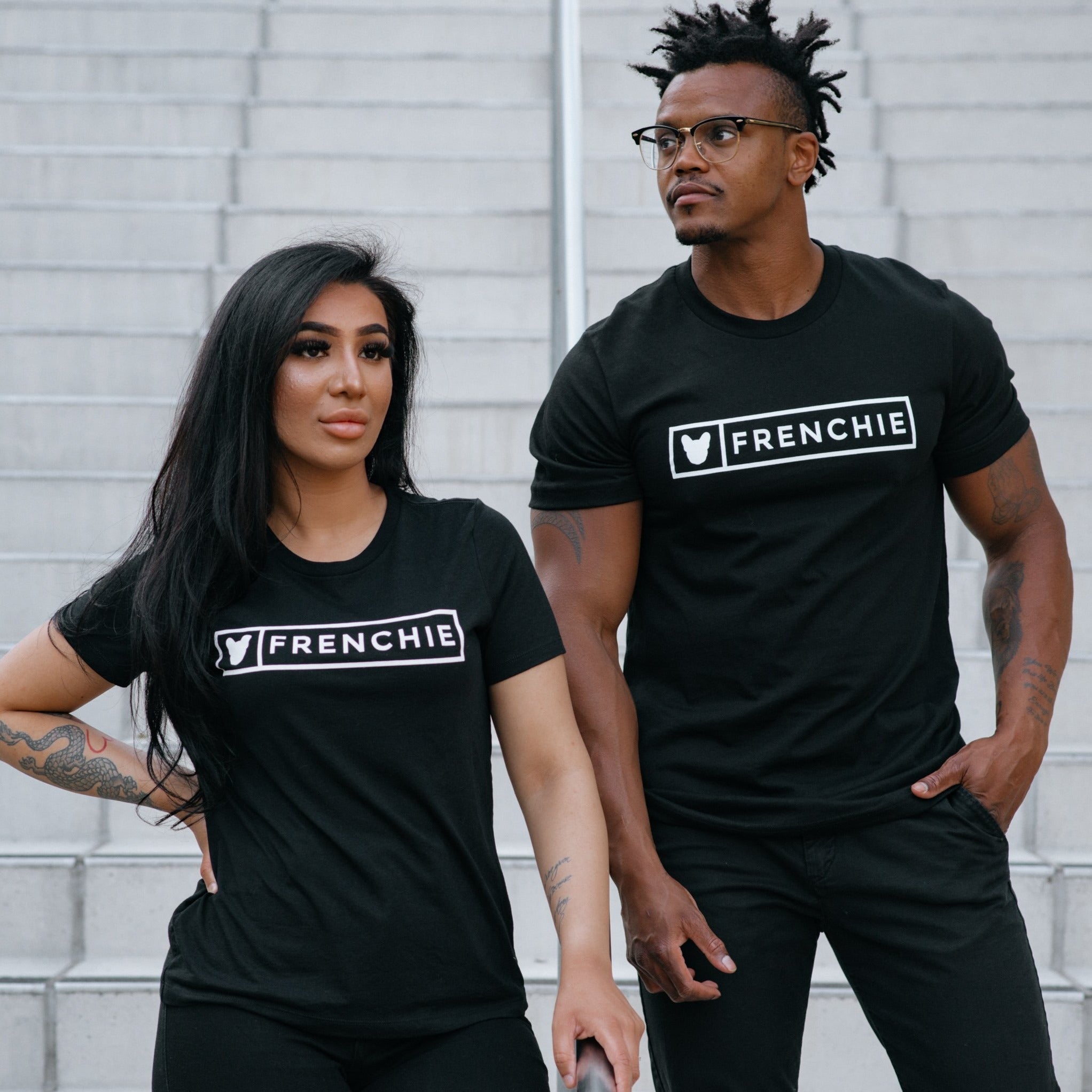Frenchie Womens Tee - Black