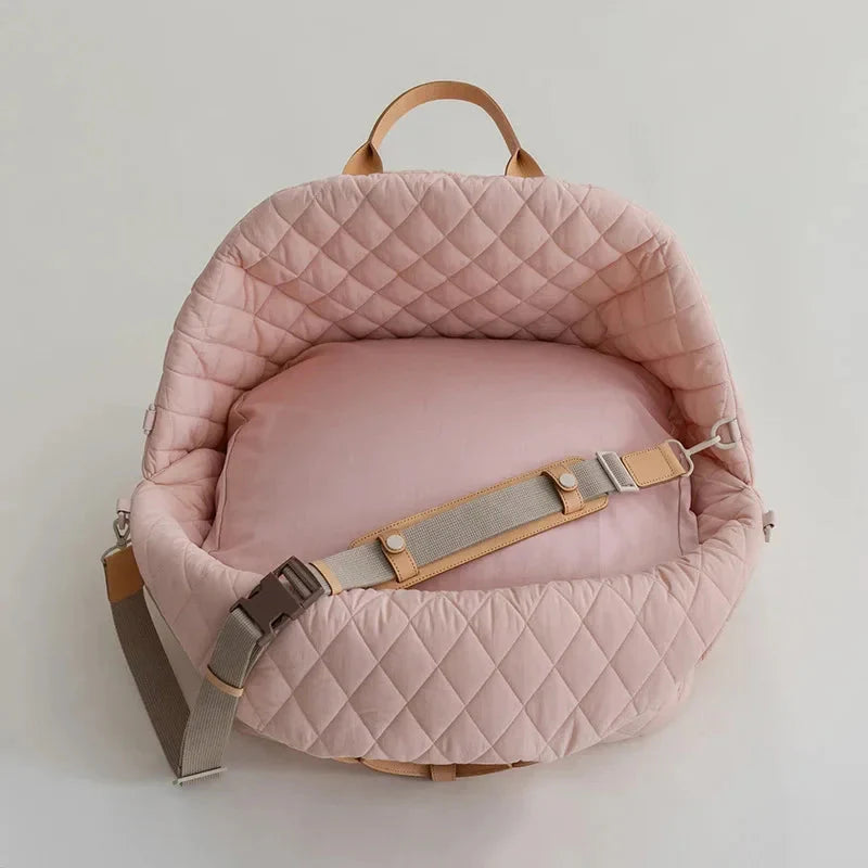 The Verona Luxe Carrier - Quilted Designer Pet Tote