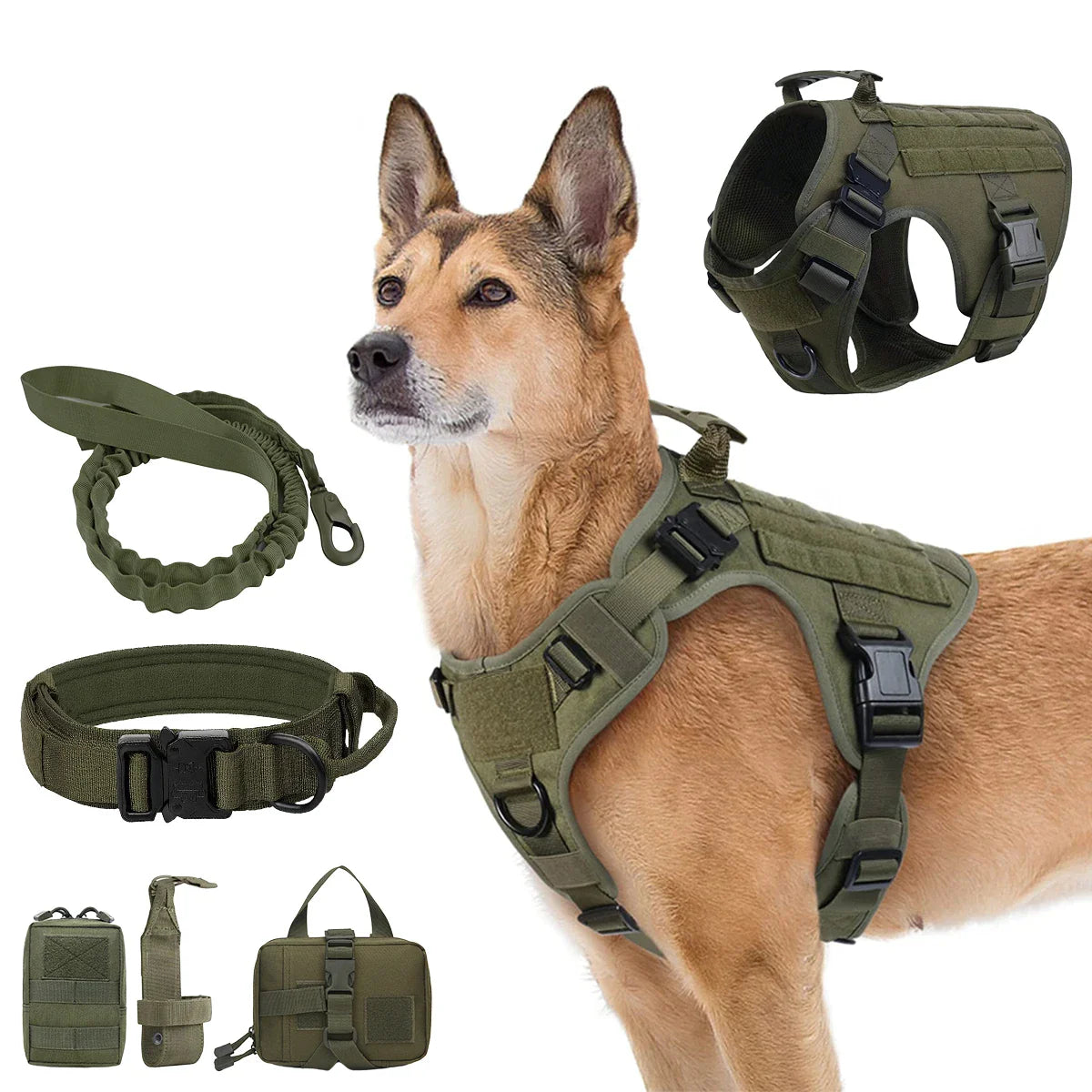 Ultimate Explorer Tactical Dog Harness & Leash Set