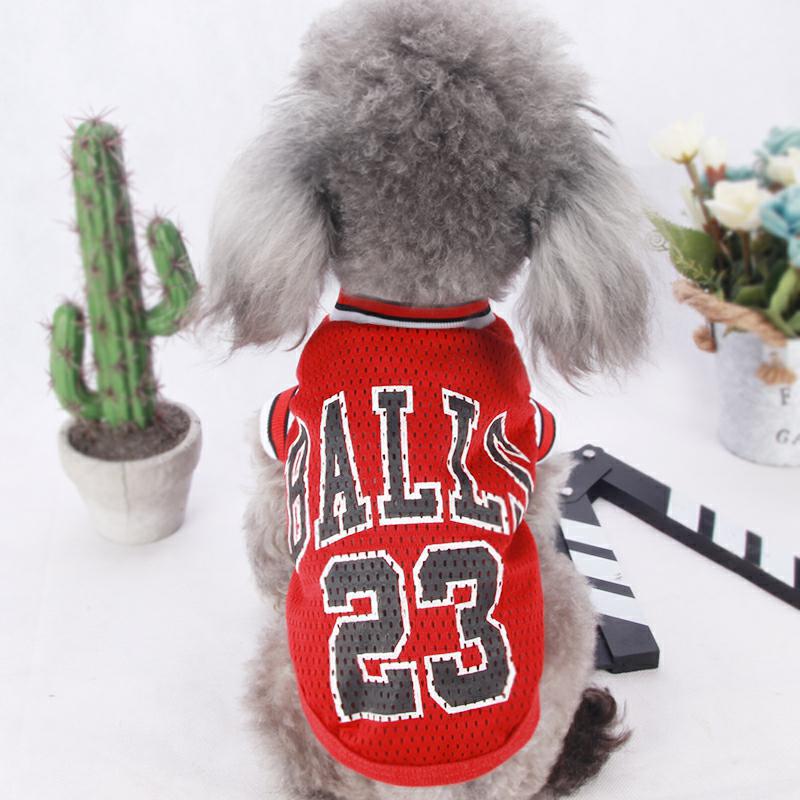 Mesh Basketball Uniform Jersey for Dog Cat Pet