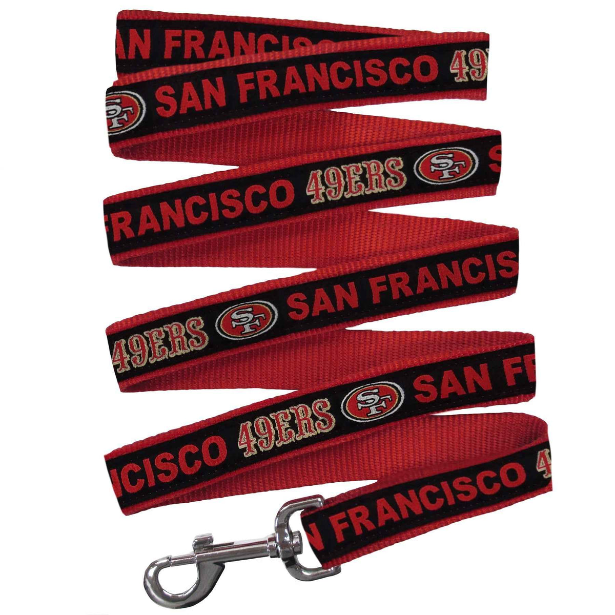 NFL San Francisco 49ers Woven Dog Leash