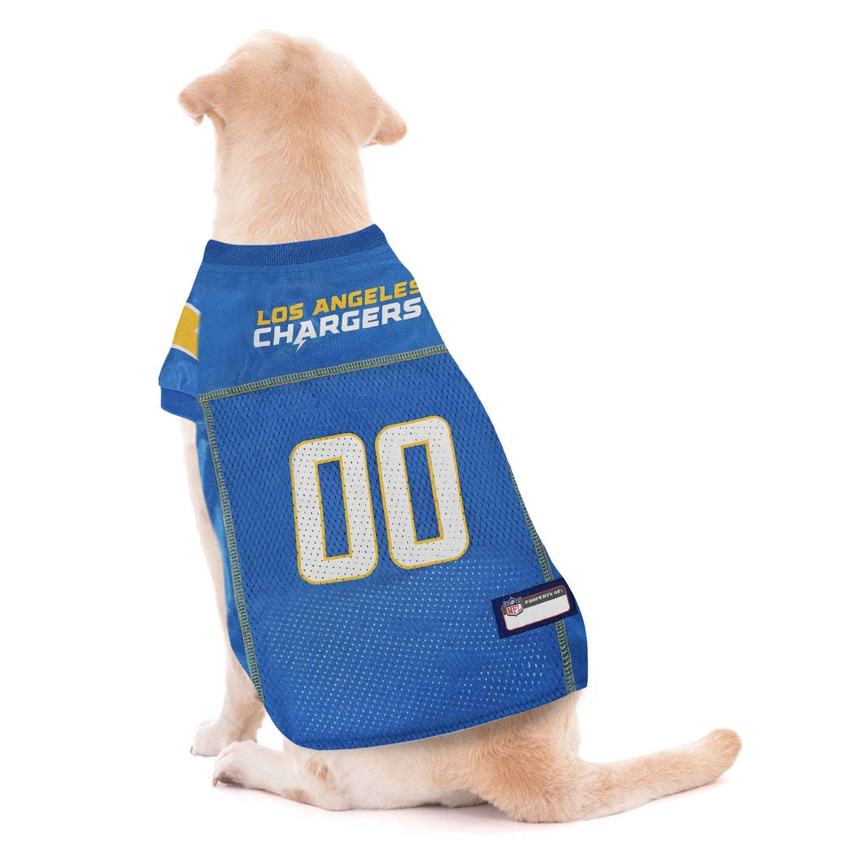 NFL Los Angeles Chargers Striped Mesh Pet Jersey
