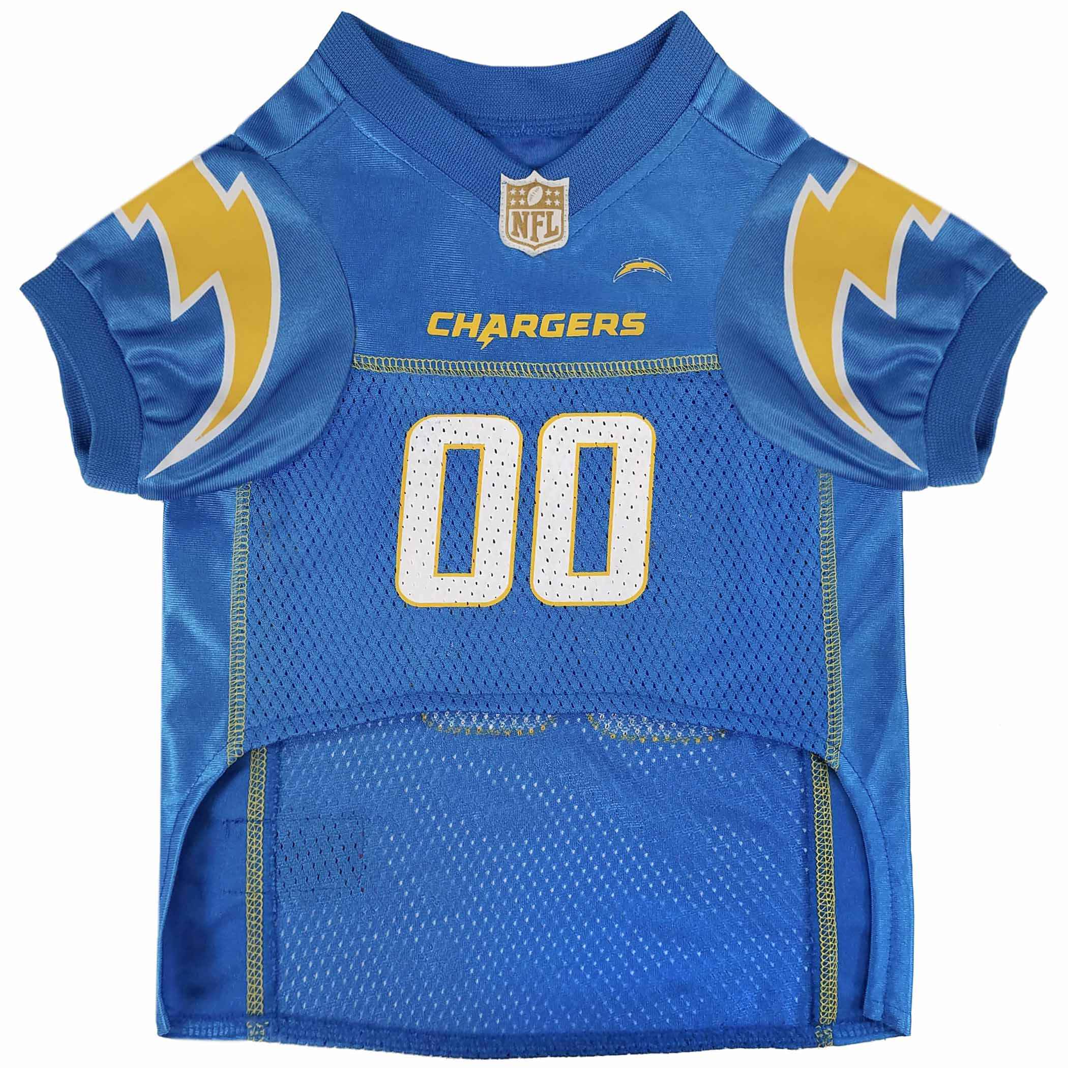 Los Angeles Chargers Pet Striped Jersey