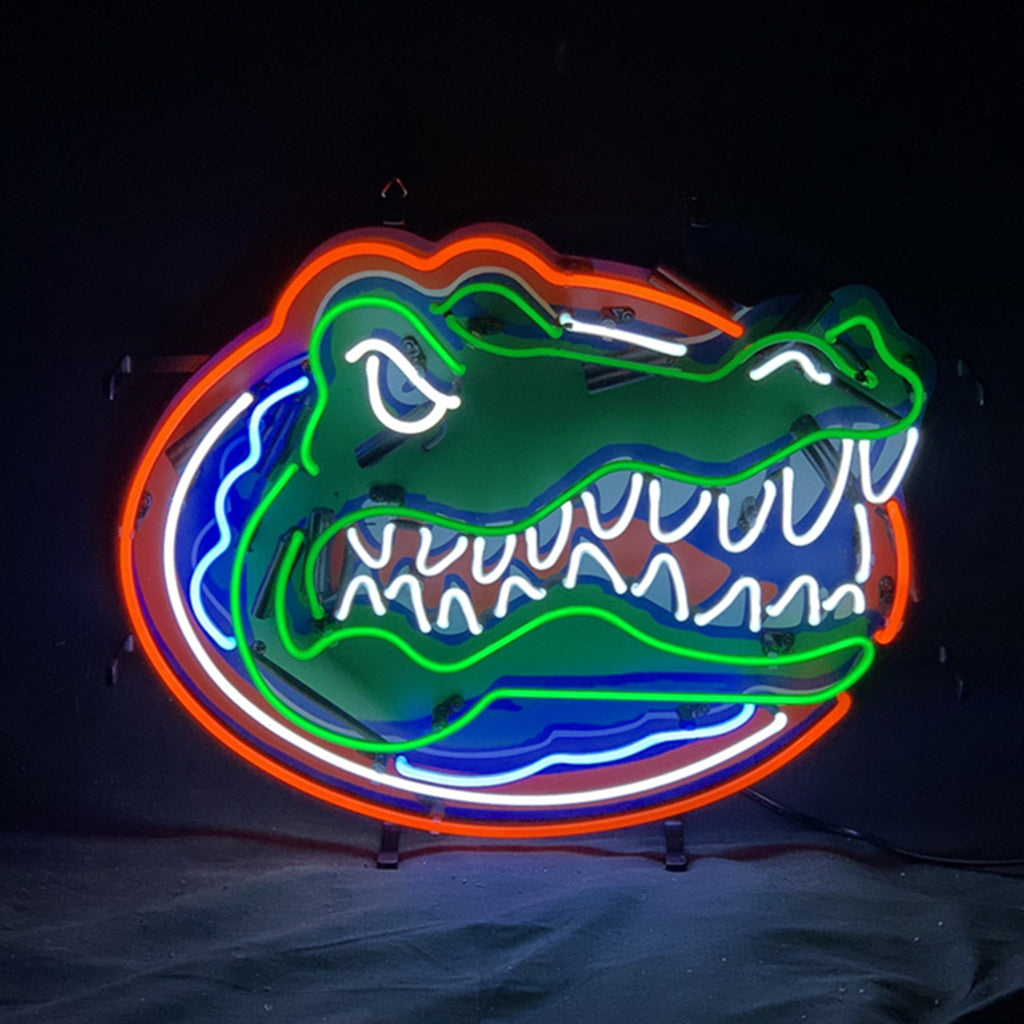 Florida Gators Logo Real Glass Neon Sign