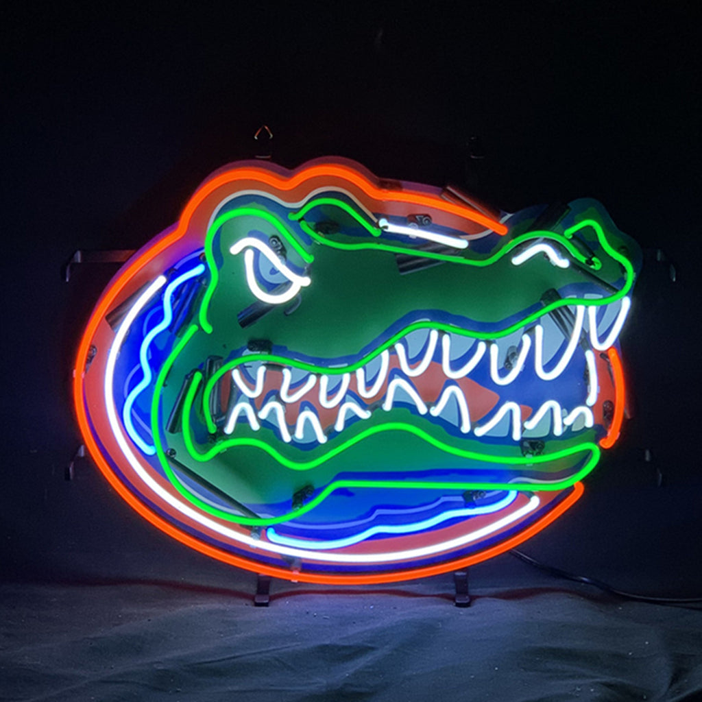 Florida Gators Logo Real Glass Neon Sign
