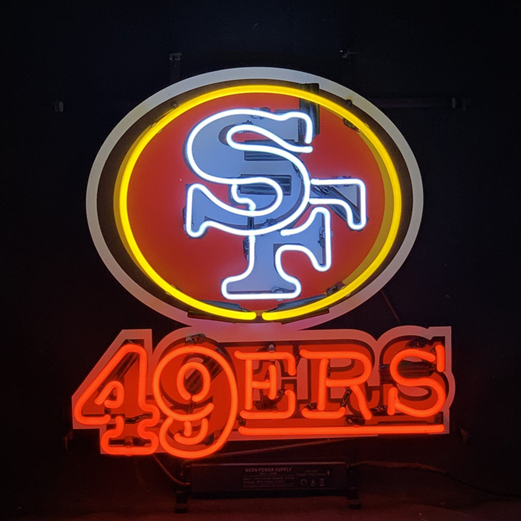 San Francisco 49ers Logo Real Glass Neon Sign