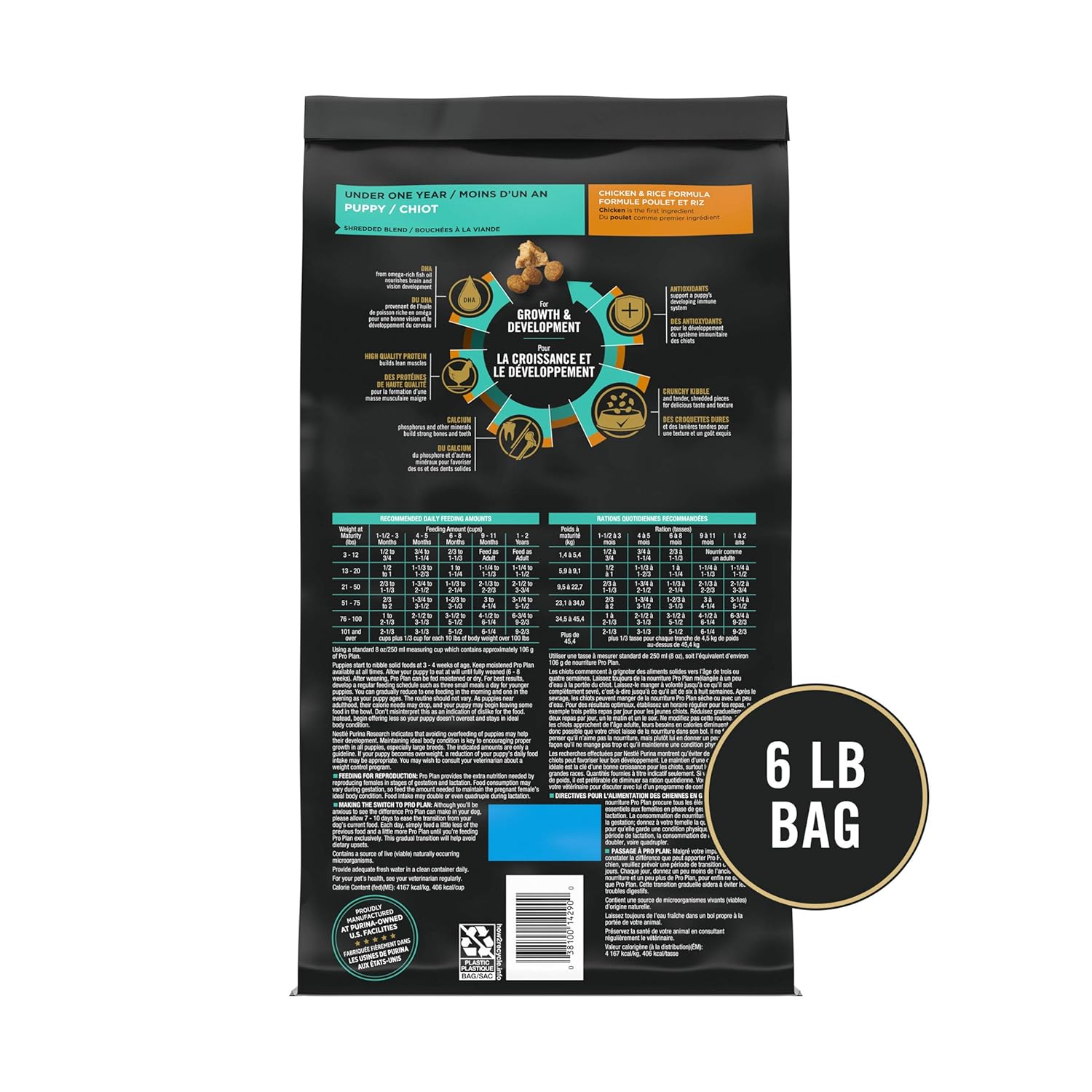 Pro Plan Puppy Shredded Blend Chicken & Rice Formula Dry Dog Food