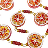 Sicilian Orange Slices Glass Tree Garland