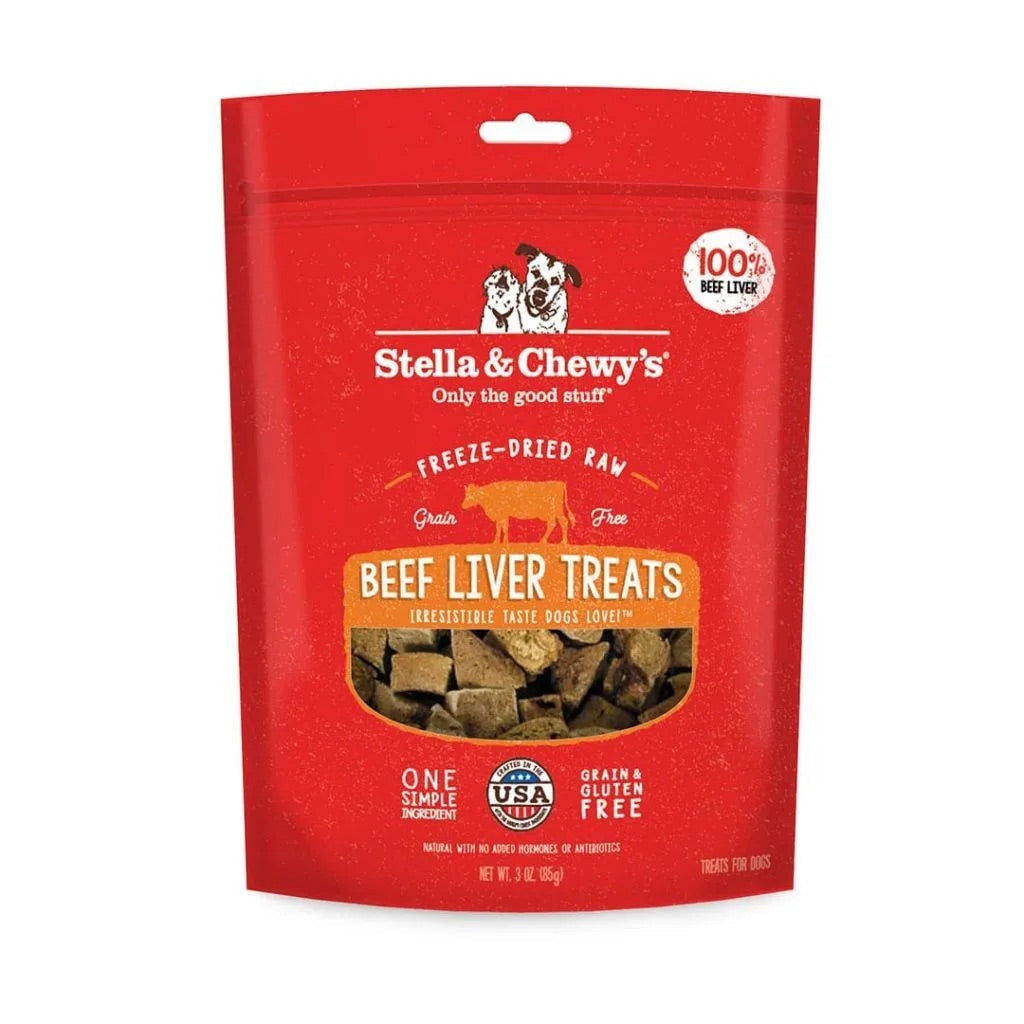 Stella & Chewys Freeze Dried Beef Liver Dog Treat (3oz)