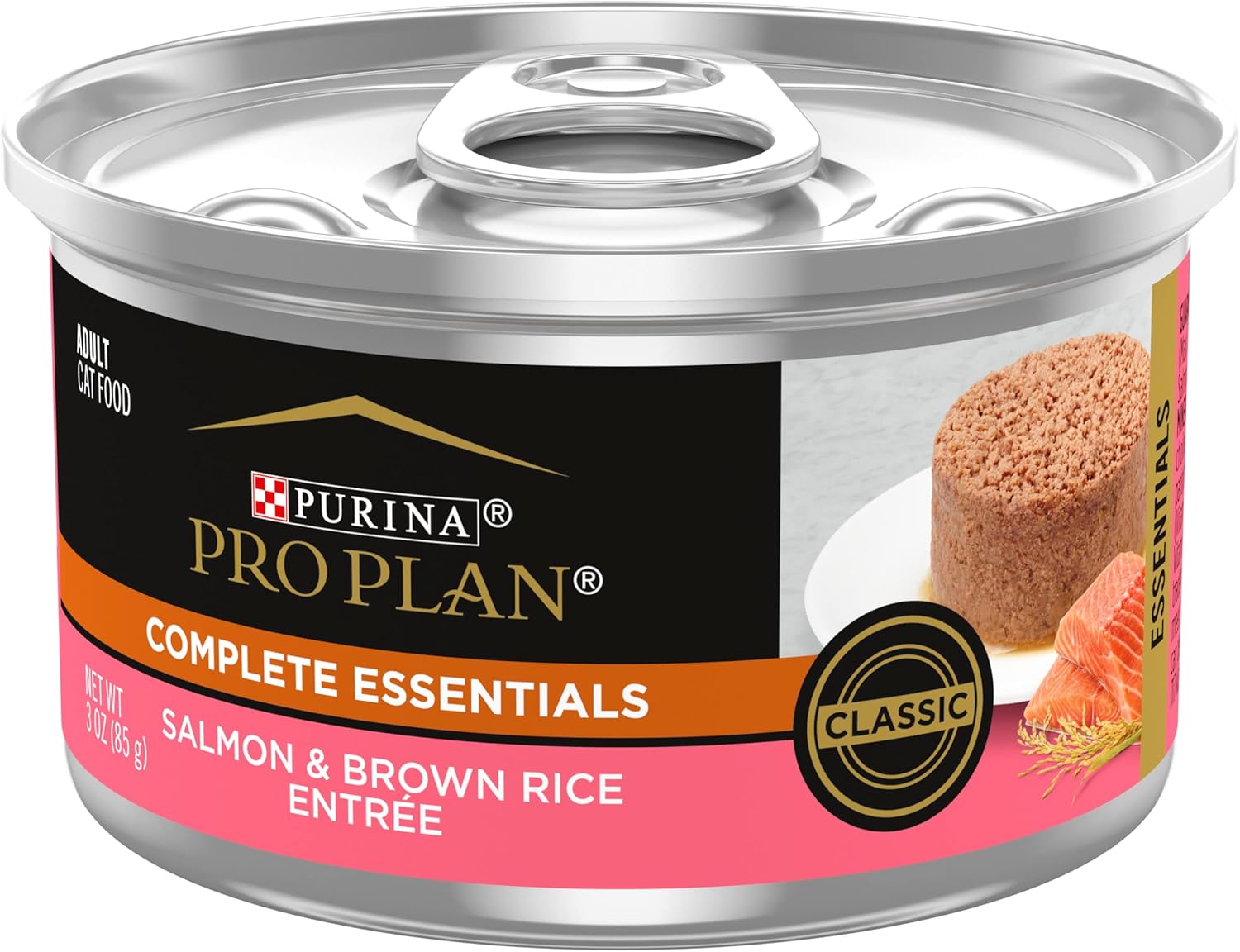 Pro Plan Complete Essentials Salmon & Brown Rice Entre Classic Wet Cat Food (3oz)