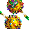 Solar Splendor Tribal Sun Glass Tree Garland