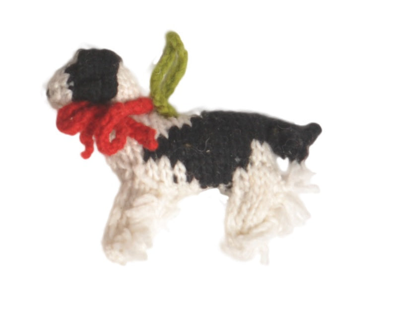 Chilly Dog Spaniel Wool Ornament