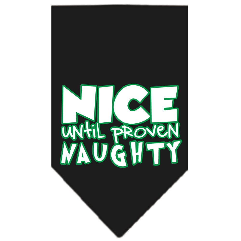 As You Wish Apparel – "Nice Until Proven Naughty" Christmas Pet Bandana