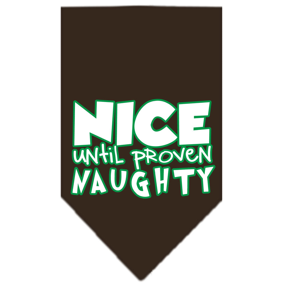 As You Wish Apparel – "Nice Until Proven Naughty" Christmas Pet Bandana
