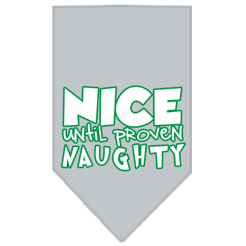 As You Wish Apparel – "Nice Until Proven Naughty" Christmas Pet Bandana