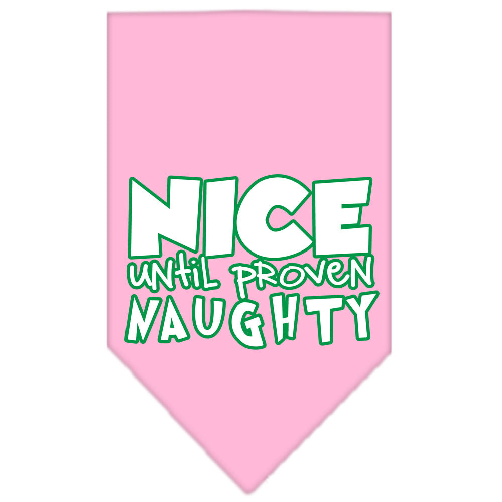 As You Wish Apparel – "Nice Until Proven Naughty" Christmas Pet Bandana