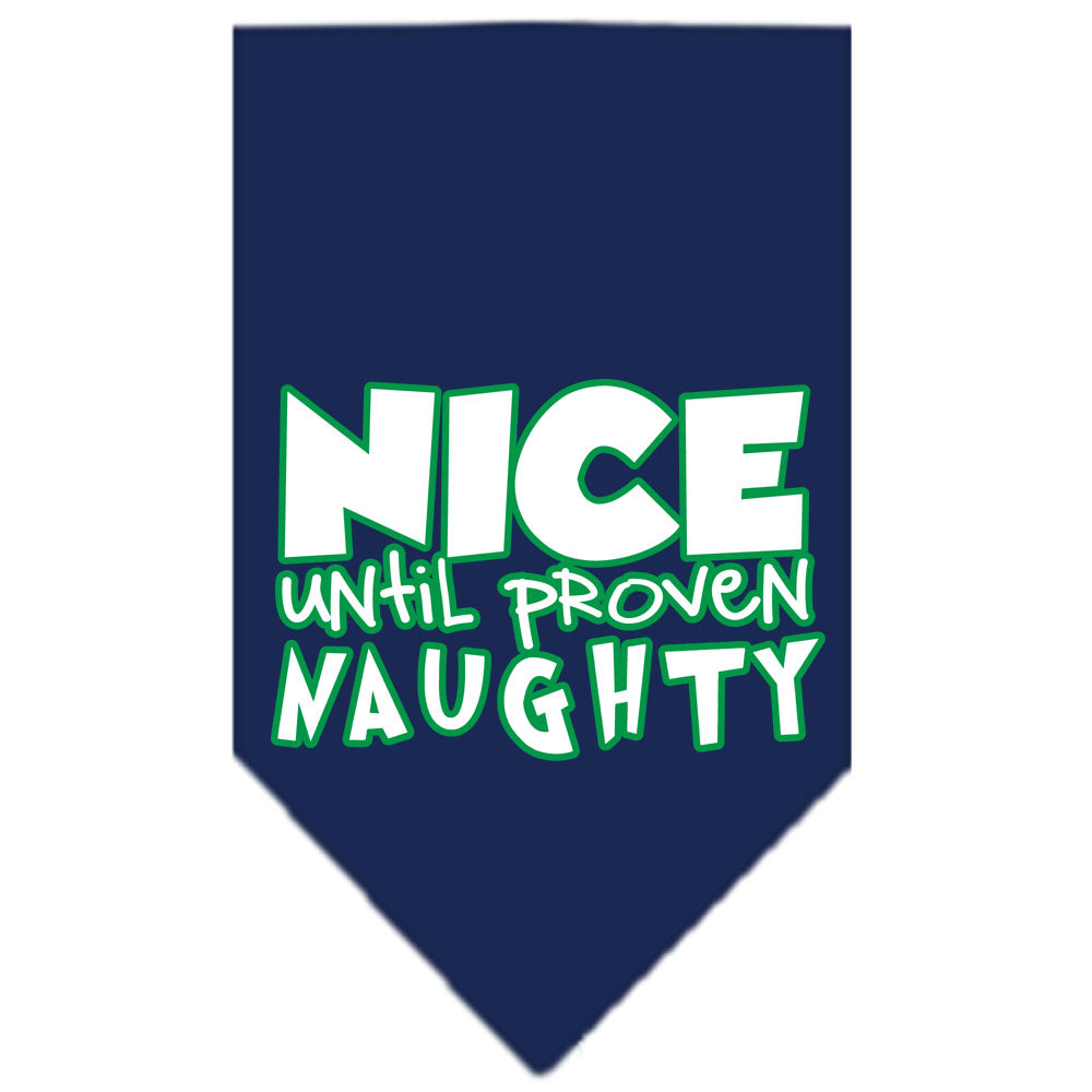 As You Wish Apparel – "Nice Until Proven Naughty" Christmas Pet Bandana