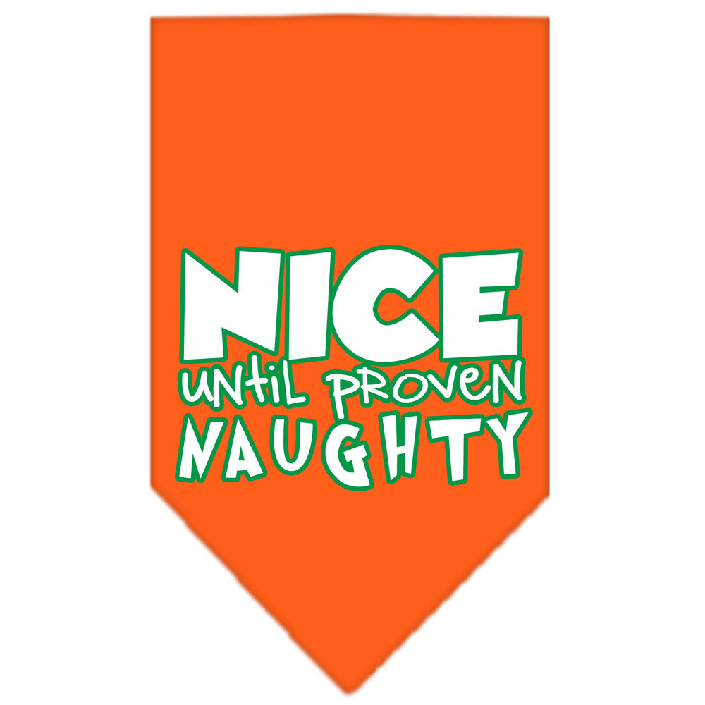 As You Wish Apparel – "Nice Until Proven Naughty" Christmas Pet Bandana