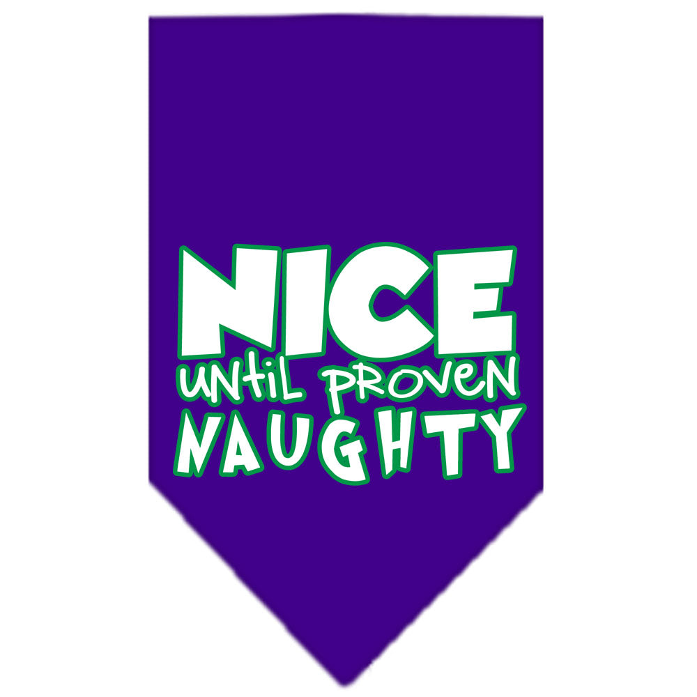 As You Wish Apparel – "Nice Until Proven Naughty" Christmas Pet Bandana