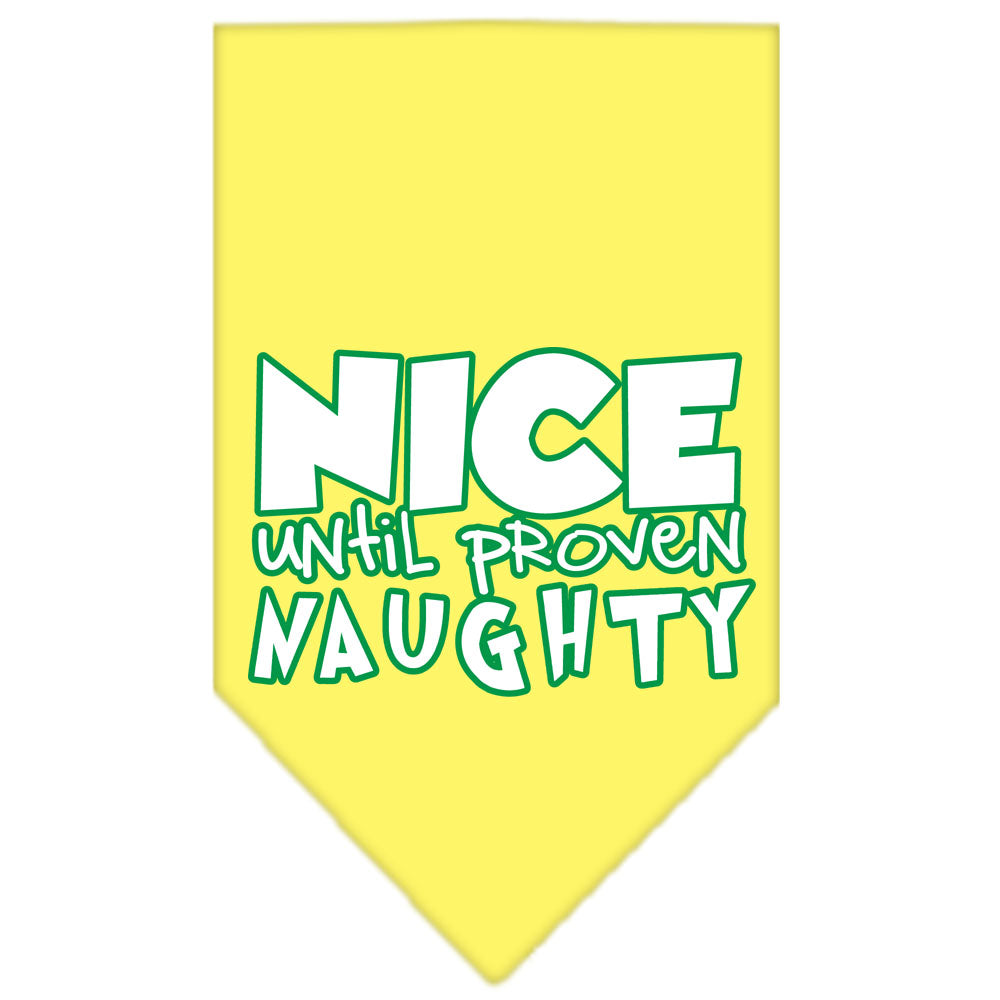 As You Wish Apparel – "Nice Until Proven Naughty" Christmas Pet Bandana