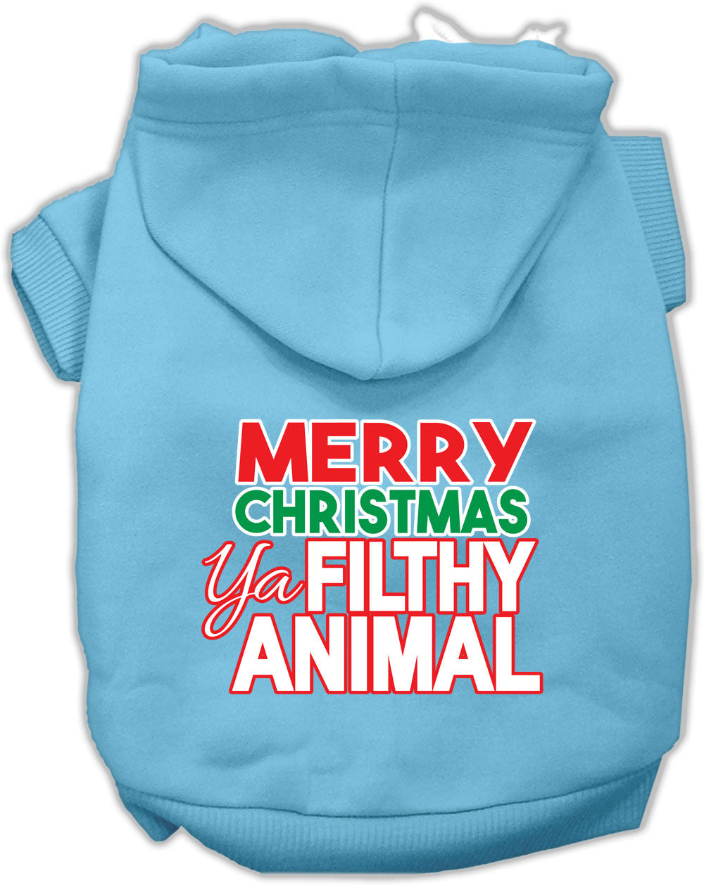 As You Wish Apparel – "Merry Christmas Ya Filthy Animal" Pet Hoodie