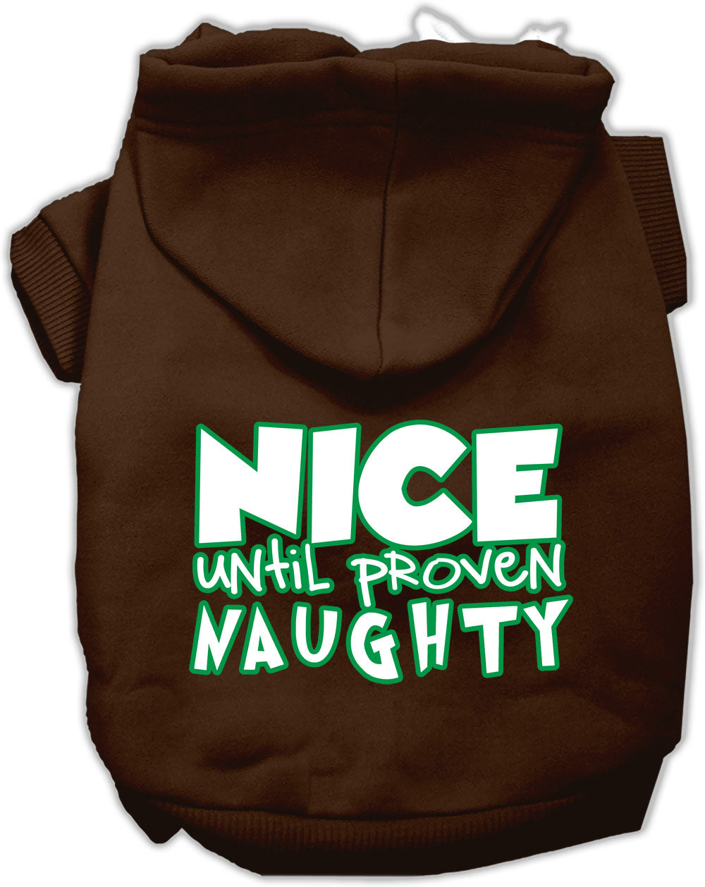 As You Wish Apparel – "Nice Until Proven Naughty" Christmas Pet Hoodie
