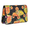 Allysa Payne Custom Floral Black Python Clutch With Custom Swarovski Stone