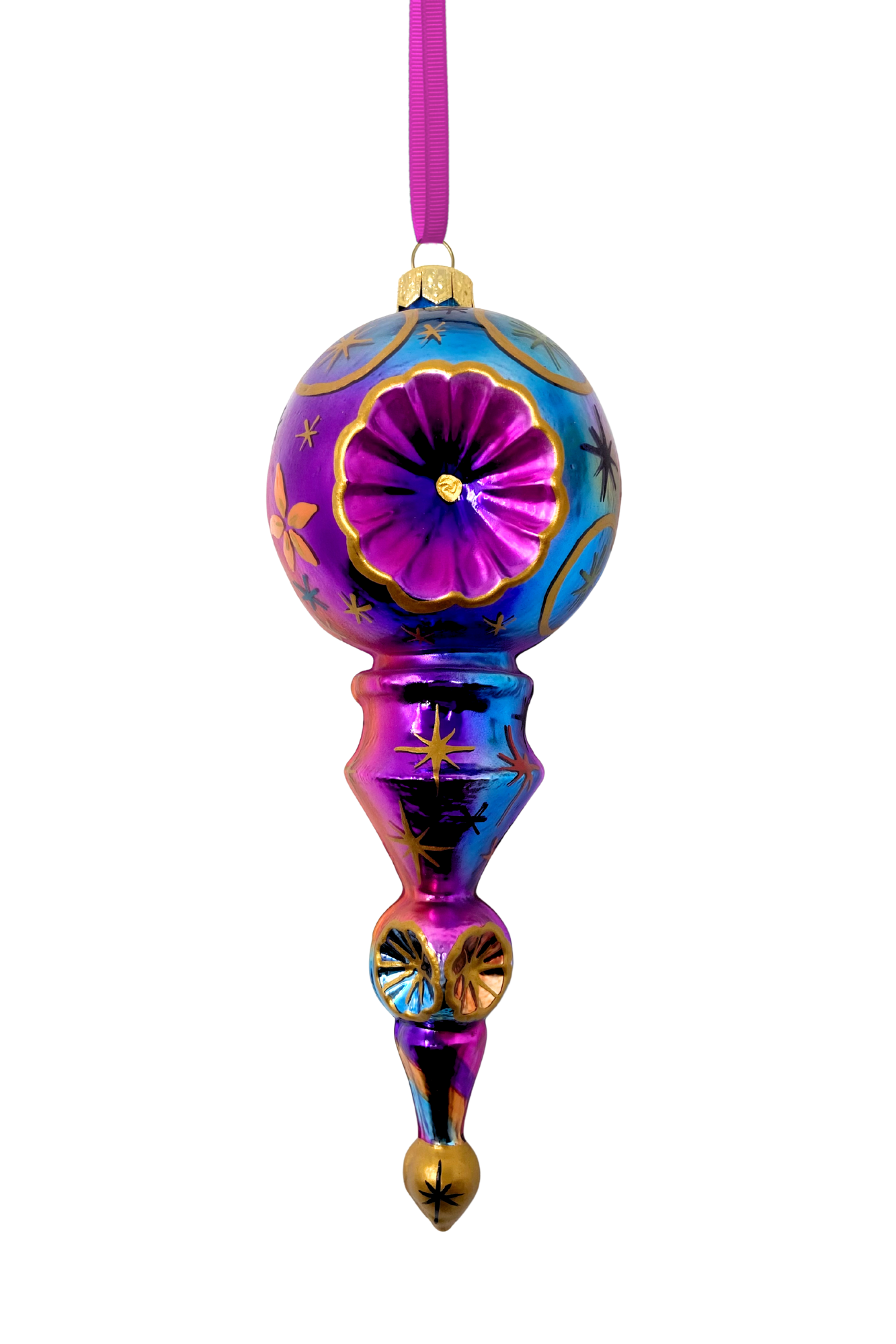 Stardust Komet Glass Christmas Ornament
