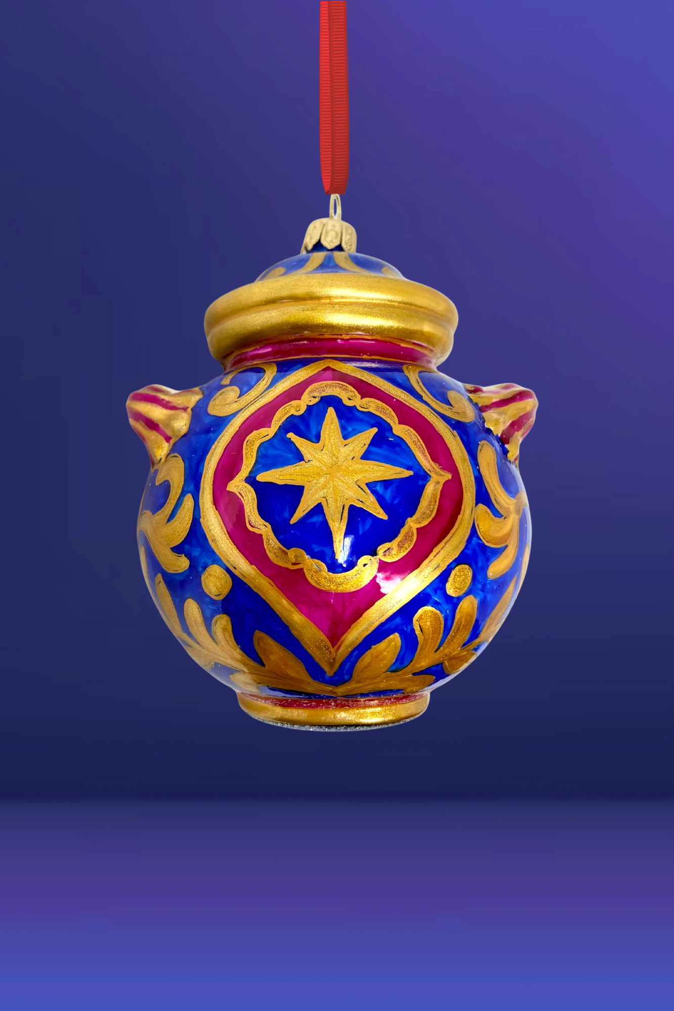 Star of Sicilia Jar Glass Christmas Ornament [PREORDER]