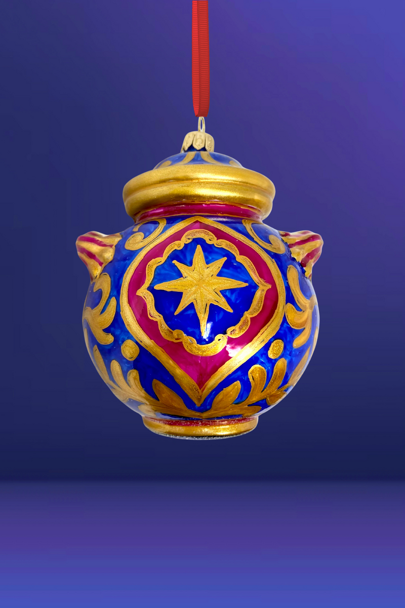 Star of Sicilia Jar Glass Christmas Ornament [PREORDER]