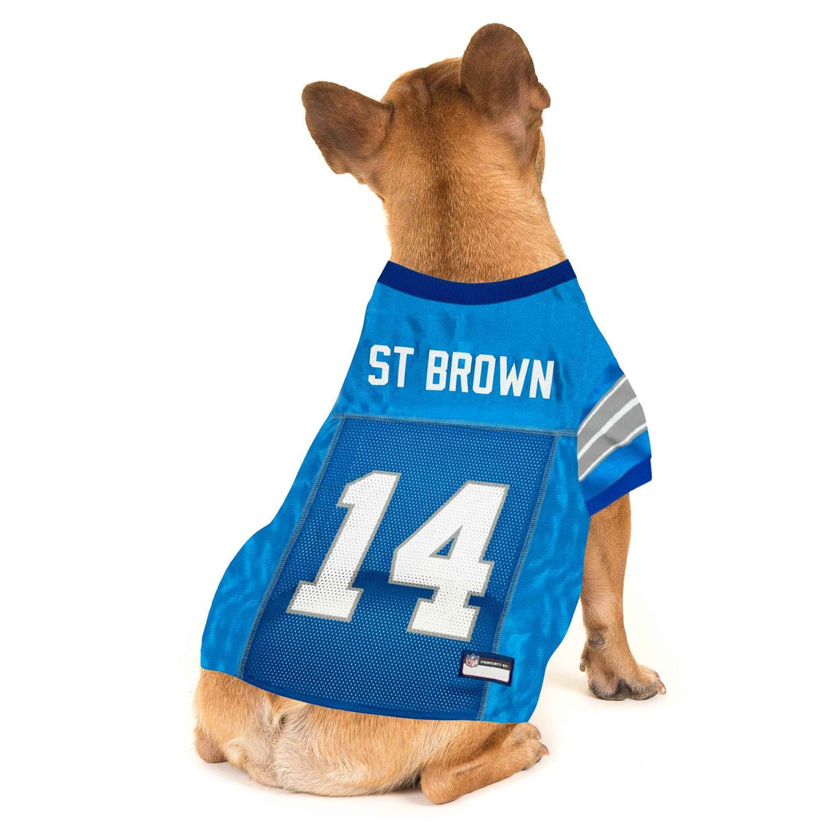 NFL Detroit Lions Amon-Ra St. Brown Striped Mesh Pet Jersey